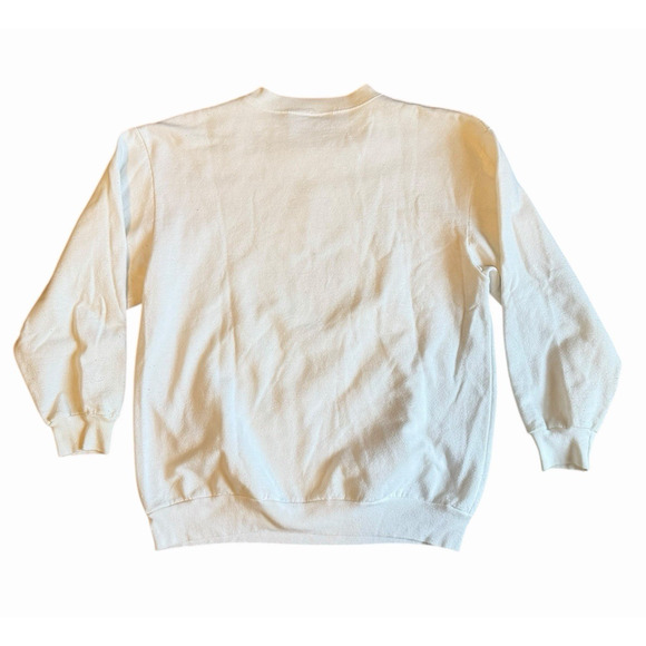 Vintage Ugly Christmas Holiday Grandma Sweatshirt Womens Medium Puffy Paint Tree - Picture 2 of 9